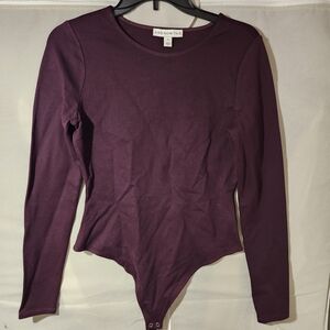 And Now This Women's Plum Long Sleeve Bodysuit